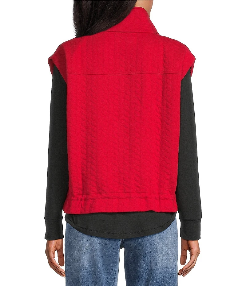 Westbound Quilted Button Front Vest