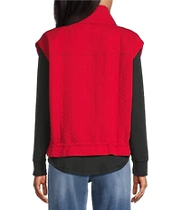 Westbound Quilted Button Front Vest