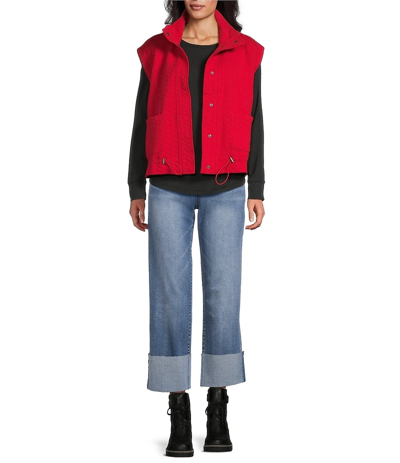 Westbound Quilted Button Front Vest