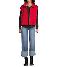 Westbound Quilted Button Front Vest