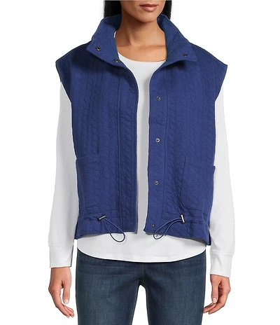 Westbound Quilted Button Front Vest