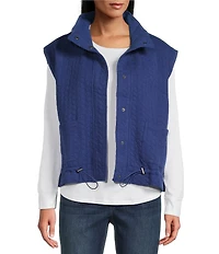 Westbound Quilted Button Front Vest