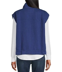 Westbound Quilted Button Front Vest