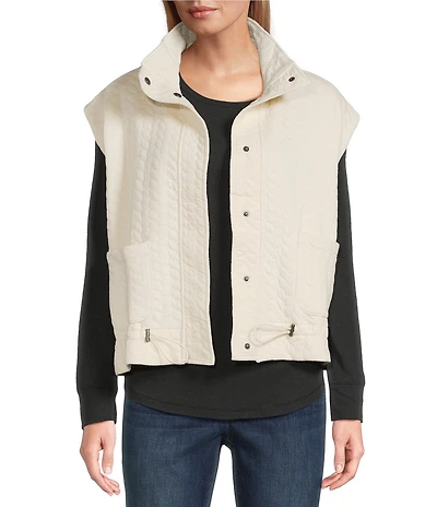 Westbound Quilted Button Front Vest