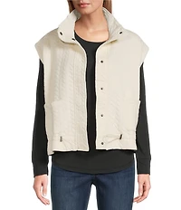 Westbound Quilted Button Front Vest