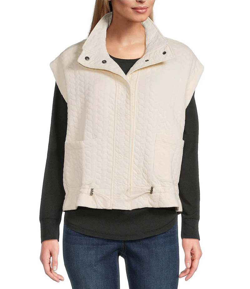 Westbound Quilted Button Front Vest