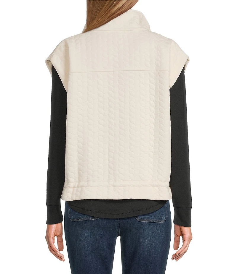 Westbound Quilted Button Front Vest