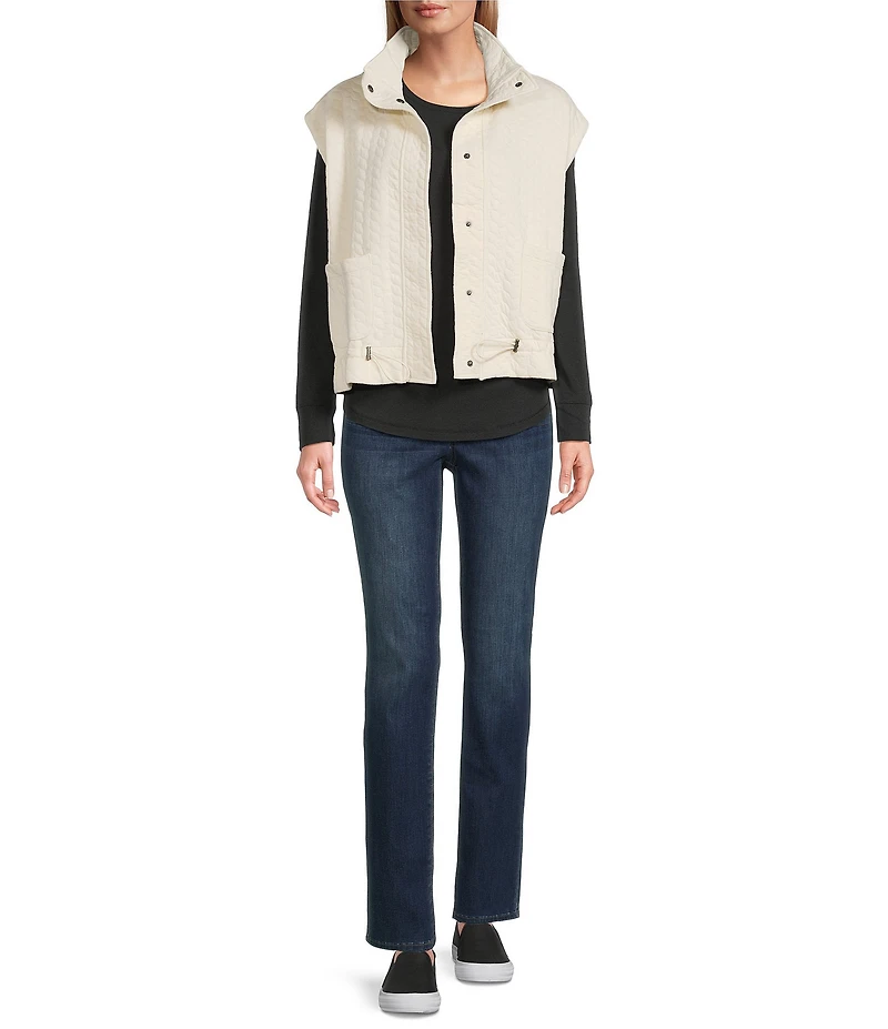 Westbound Quilted Button Front Vest