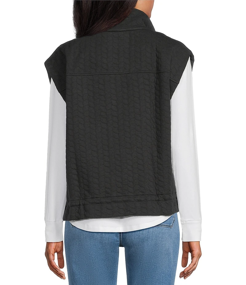 Westbound Quilted Button Front Vest