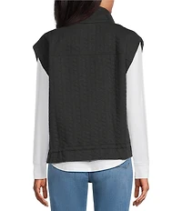 Westbound Quilted Button Front Vest