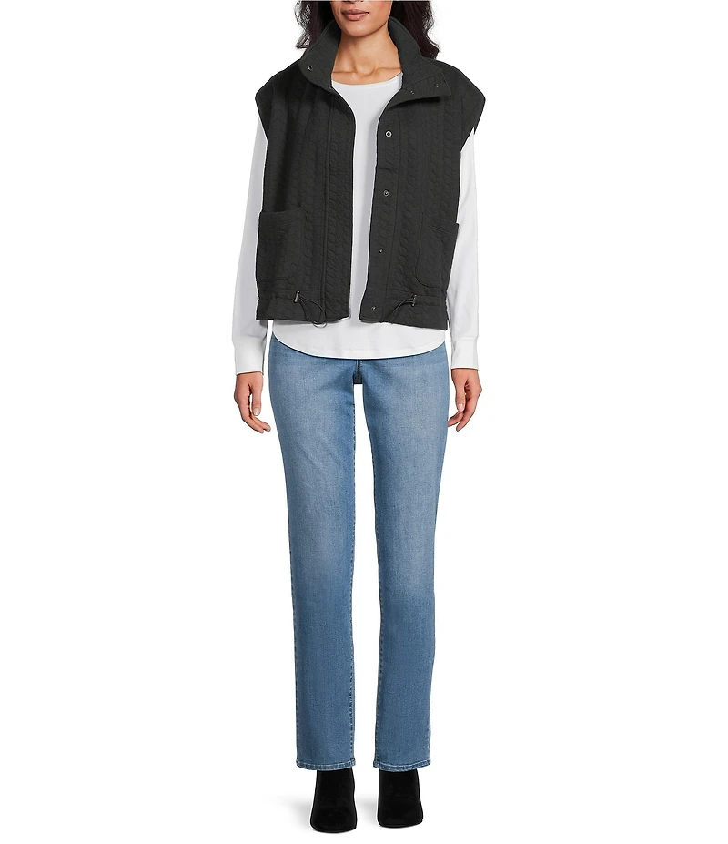 Westbound Quilted Button Front Vest