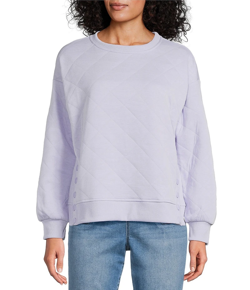 Westbound Quilted Long Sleeve Top