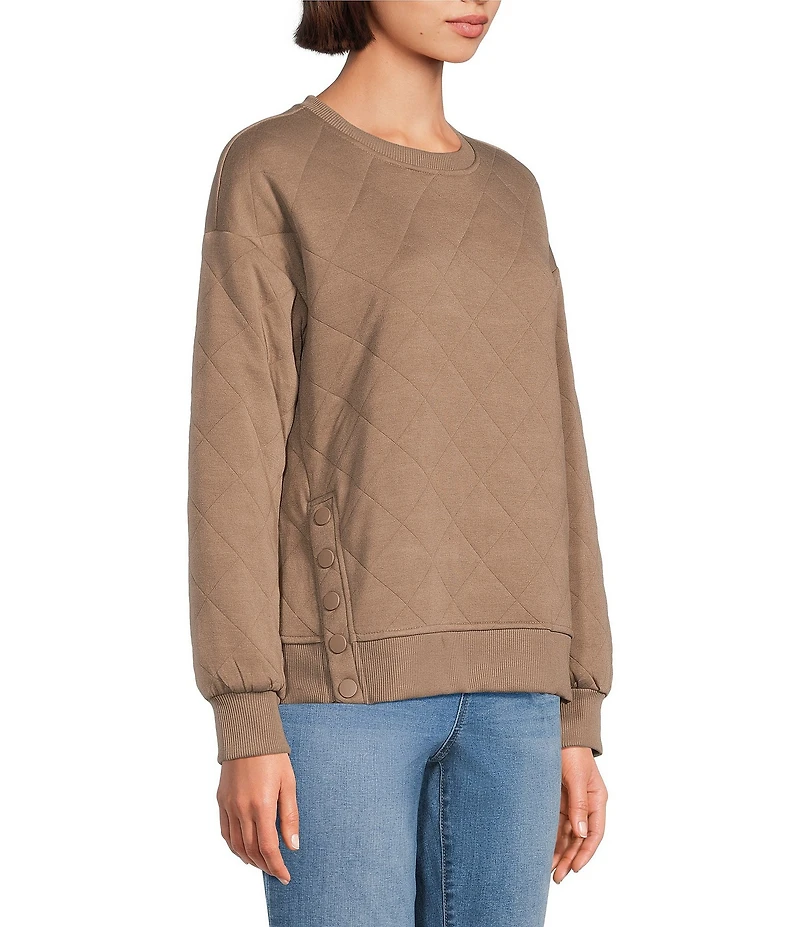 Westbound Quilted Long Sleeve Top