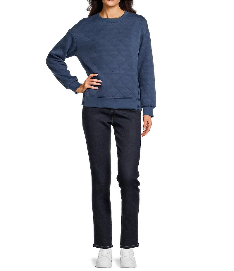 Westbound Quilted Long Sleeve Top