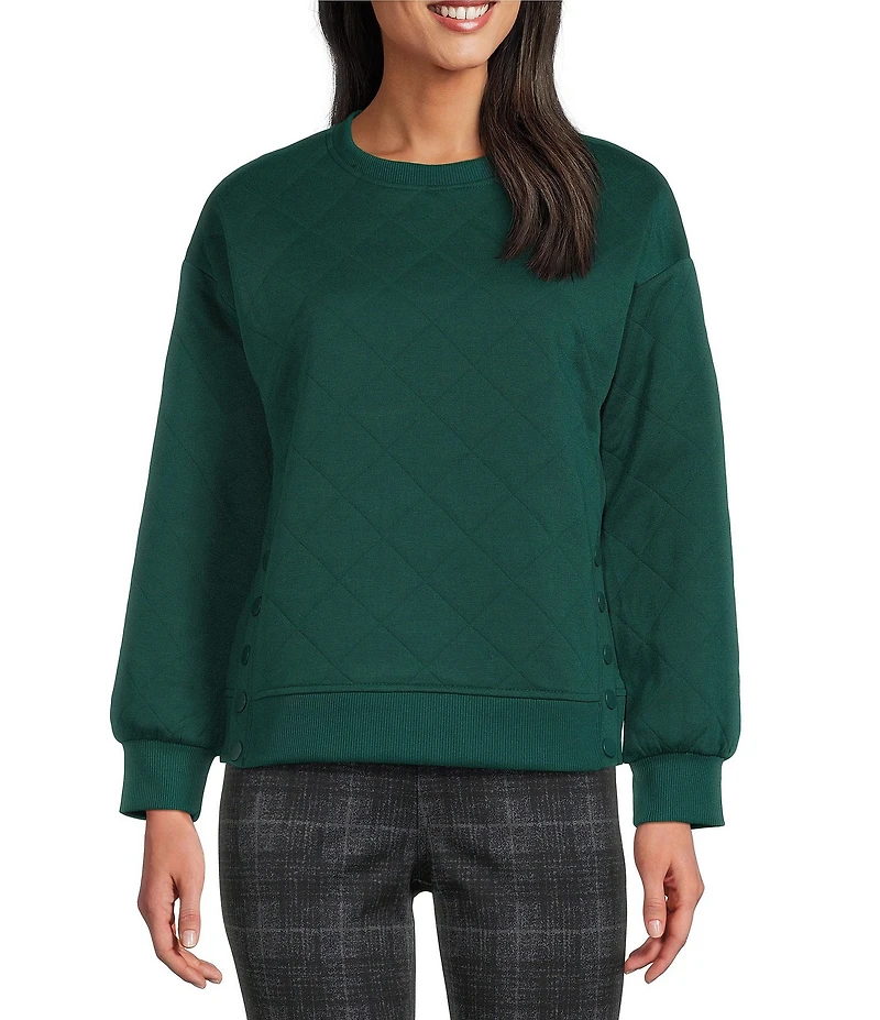 Westbound Quilted Long Sleeve Top