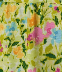 Westbound Rain Floral Short Sleeve Crew Neck Top