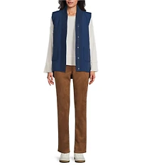 Westbound Reversible V-Neck Open Front Vest