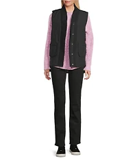 Westbound Reversible V-Neck Open Front Vest