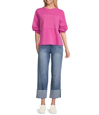 Westbound Ribbed Long Sleeve Crewneck