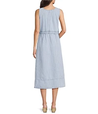 Westbound Scoop Neck Sleeveless Midi Dress