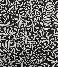 Westbound Scroll Linen Blend Pull-On Flat Front Crop Pants