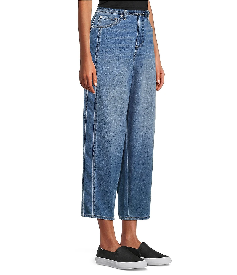Westbound Self Belted Barrel Denim Pants
