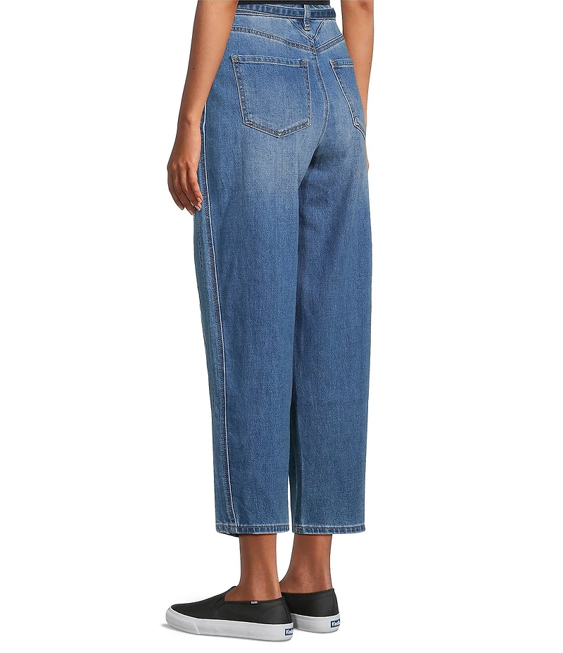 Westbound Self Belted Barrel Denim Pants