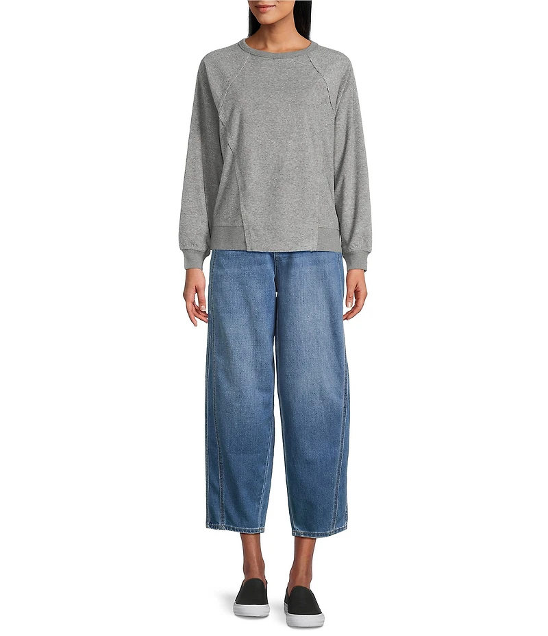 Westbound Self Belted Barrel Denim Pants