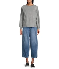 Westbound Self Belted Barrel Denim Pants