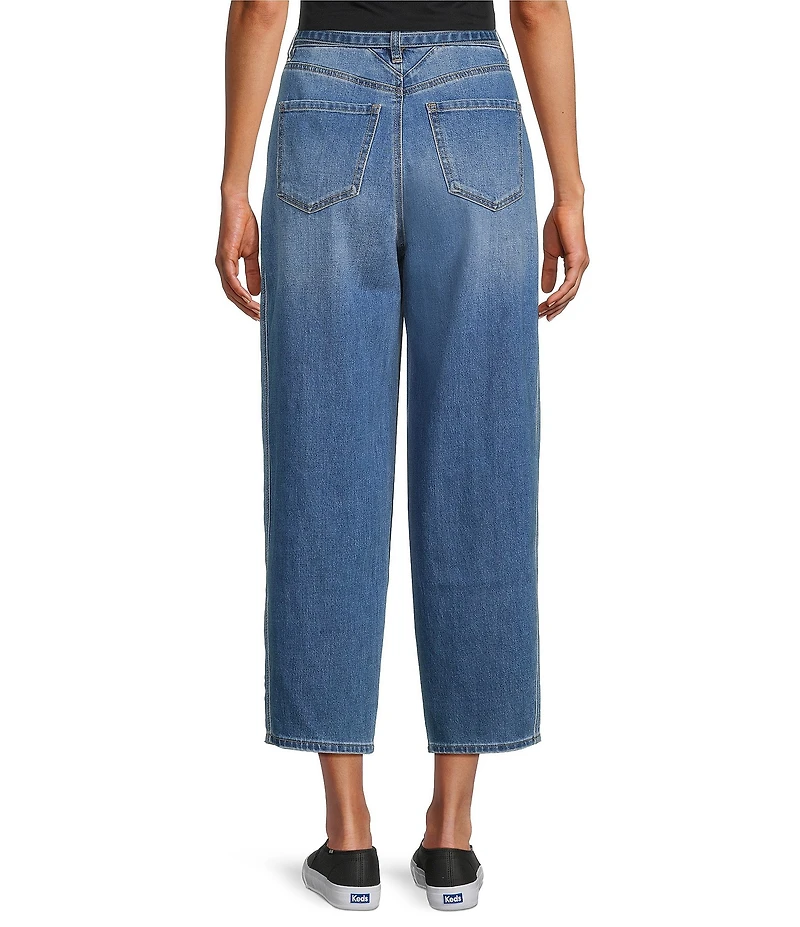 Westbound Self Belted Barrel Denim Pants