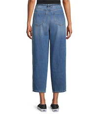 Westbound Self Belted Barrel Denim Pants
