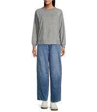 Westbound Self Belted Barrel Denim Pants