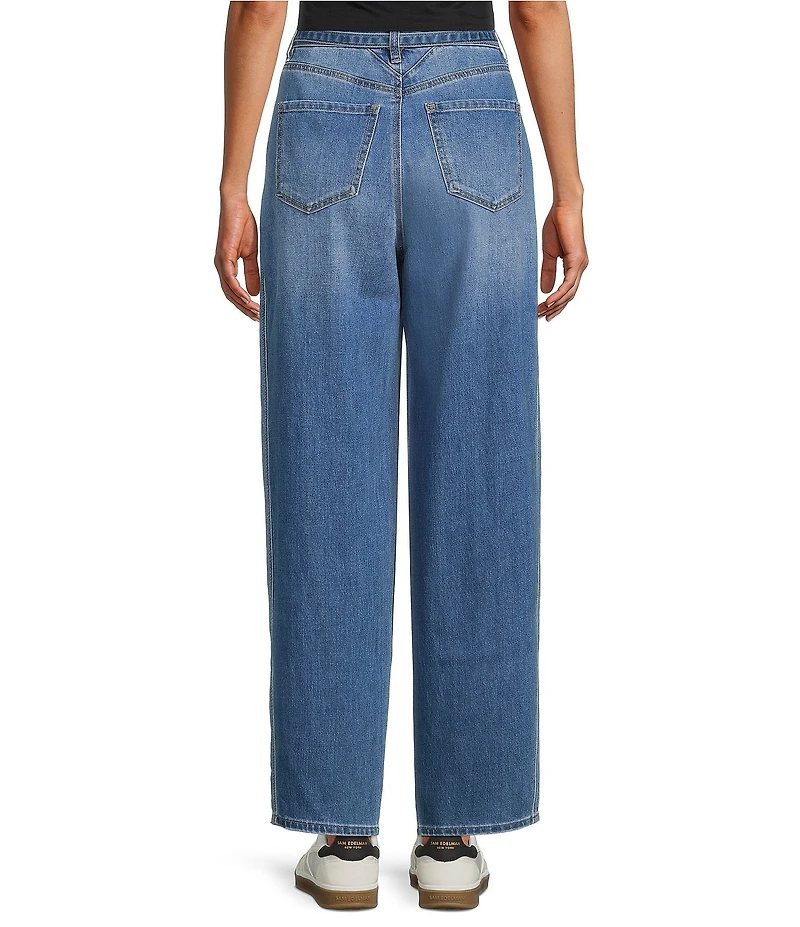 Westbound Self Belted Barrel Denim Pants