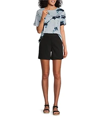 Westbound Shibori Storm Short Sleeve Crew Neck Top