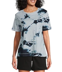 Westbound Shibori Storm Short Sleeve Crew Neck Top