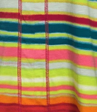 Westbound Shimmering Stripe Short Sleeve V-Neck Top