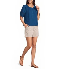 Westbound Short Sleeve Boat Neck Top