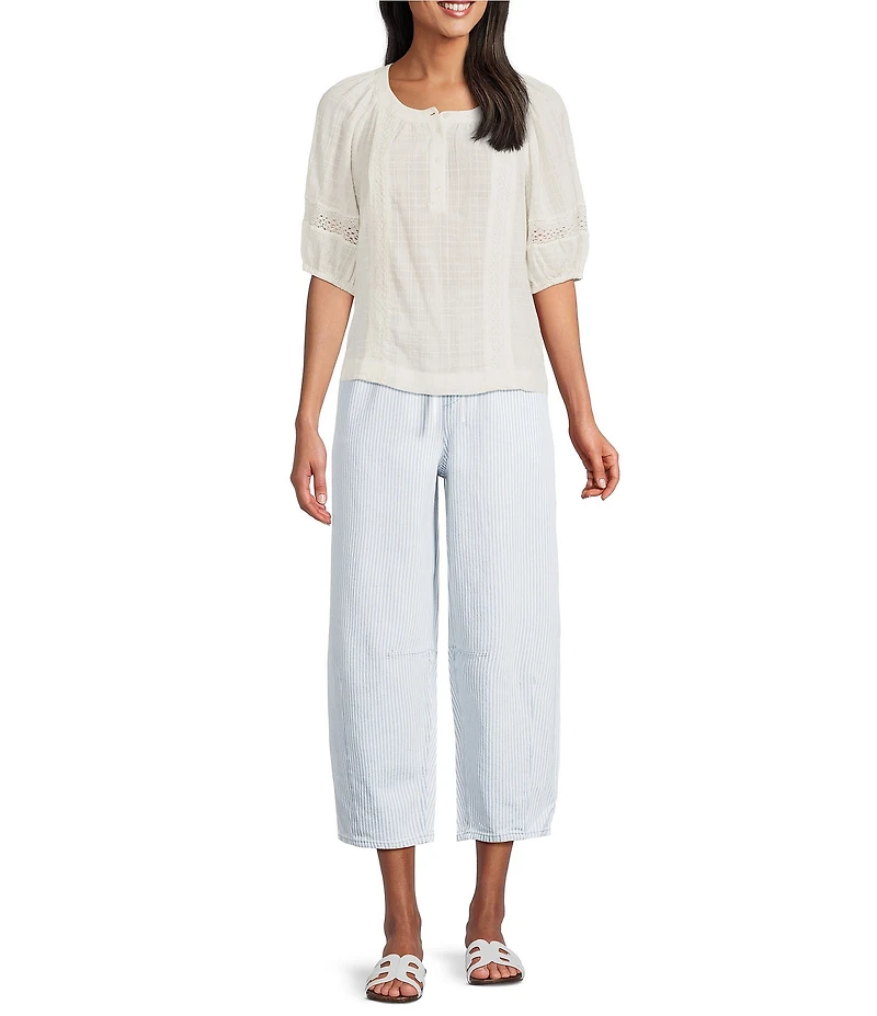 Westbound Short Sleeve Boat Neck Top