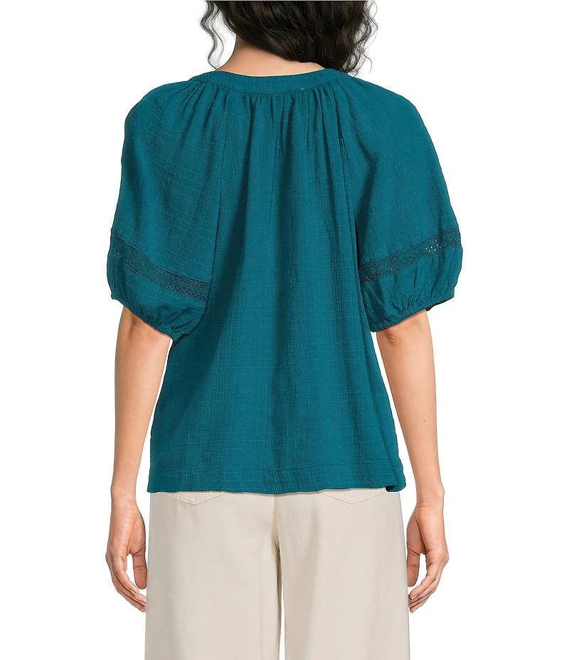 Westbound Short Sleeve Boat Neck Top