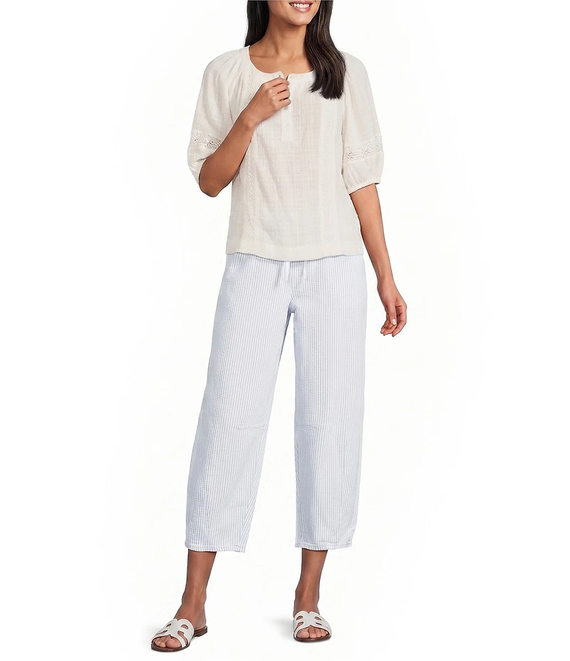 Westbound Short Sleeve Boat Neck Top