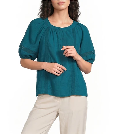Westbound Short Sleeve Boat Neck Top