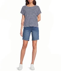 Westbound Stripe Short Sleeve Crew Neck Top