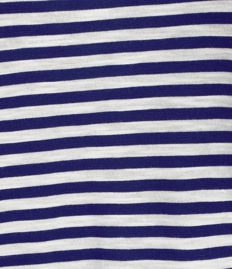 Westbound Stripe Short Sleeve Crew Neck Top