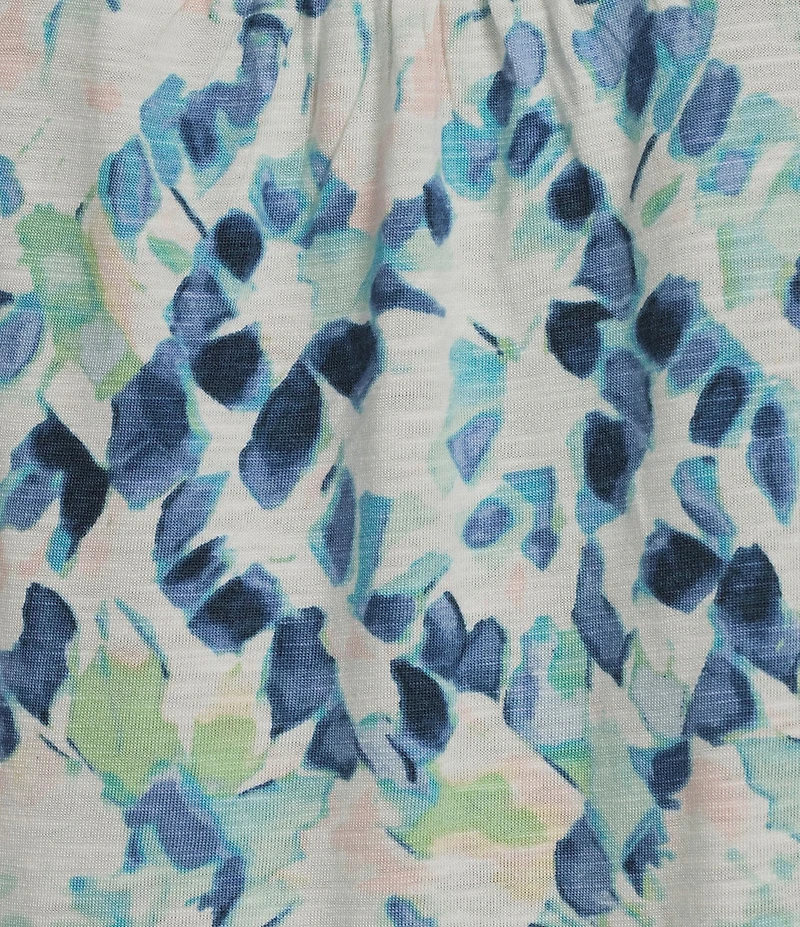 Westbound Short Sleeve Slub Knit Crew Neck Top