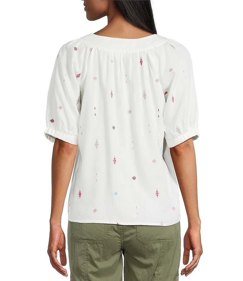 Westbound Short Sleeve Square Neck Top