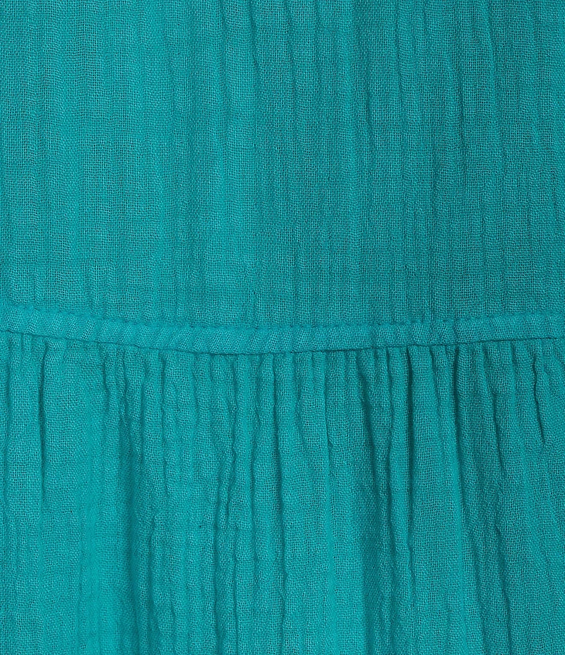 Westbound Short Sleeve V-Neck A-Line Midi Dress