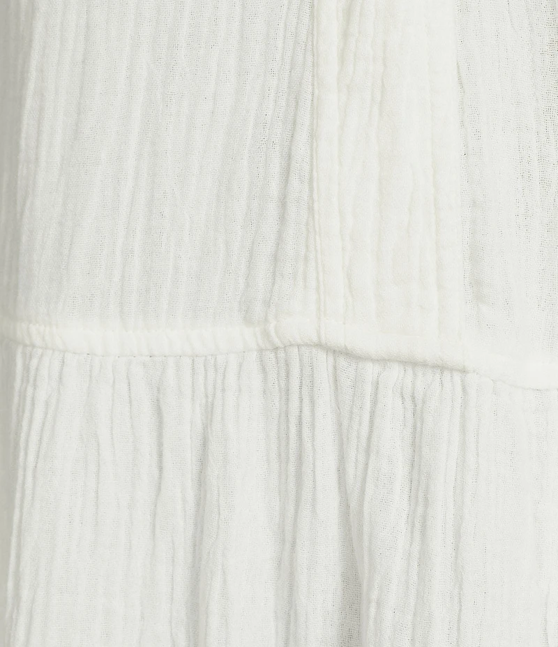 Westbound Short Sleeve V-Neck A-Line Midi Dress