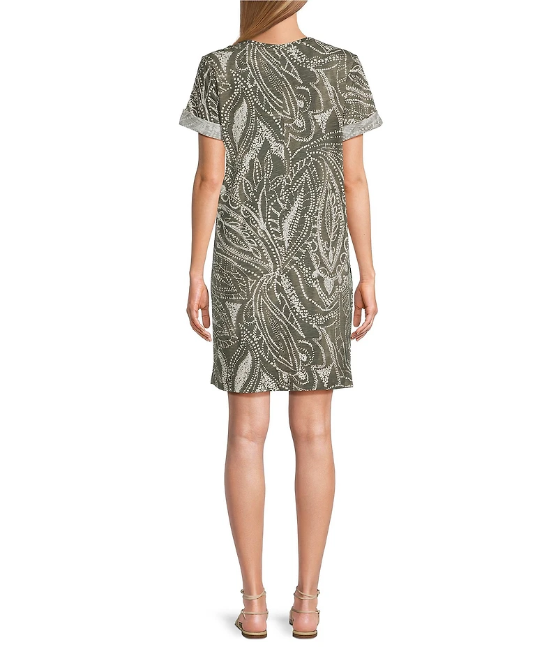 Westbound Short Sleeve V-Neck Short Dress