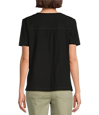 Westbound Short Sleeve V-Neck Top