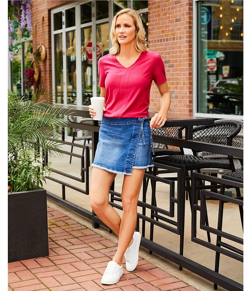 Westbound Short Sleeve V-Neck Top